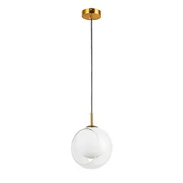 Светильник підвісний Levistella 800P3309-1 CL+WH E27, E27, прозорий скляний плафон, для вітальні