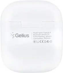 Бездротові Stereo Bluetooth-навушники Gelius Pro Capsule 4 GP-TWS-004i White - мініатюра 9