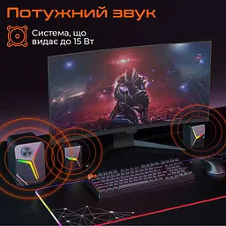 Акустична система Meetion SP2111 Black (MT-SP2111BT-A) - мініатюра 2