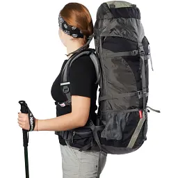 Рюкзак туристичний Naturehike NH70B070-B 70+5 л Black/Grey (6927595709009) - мініатюра 10