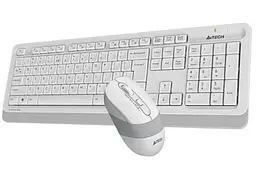 Комплект бездротовий Fstyler FG1010, White+Grey, клавіатура+миша A4Tech teh0020664 - мініатюра 2
