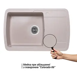 Кухонна мийка Lidz 770x490/200 COL-06 (LIDZCOL06770490200) - мініатюра 3