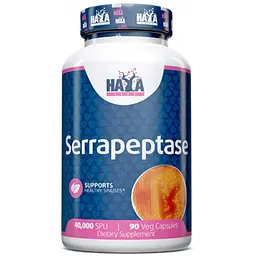 Серрапептаза Haya Labs Serrapeptase 40000 SPU, 90 вегакапсул для підтримки дихальних шляхів