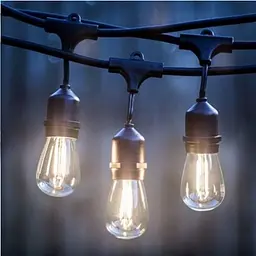  Вулична гірлянда  Carnaval-1 Horoz Electric, 10*Е27, IP44, чорна - мініатюра 3