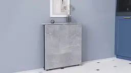 Стіл-книга трансформер Оріон 1 Ferrum-decor 750x810x730 Чорний метал ДСП Бетон 16 мм (FRD-104603) - мініатюра 8