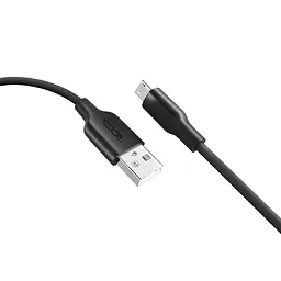 Кабель для заряджання та обміну даними USB Ridea RC-AI21 AirSiliconePro 60W 20V/3A USB-MicroUSB 1 м Чорний - мініатюра 3