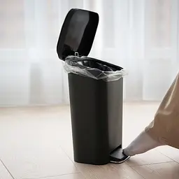 Відро для сміття MBM My Home з кришкою та педаллю 12 л антрацит (BIN-13 12L ANTHRACITE) - мініатюра 8