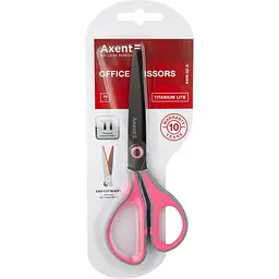Ножиці Axent Titanium Lite 19 см сіро-розові (6406-02-A) - мініатюра 3