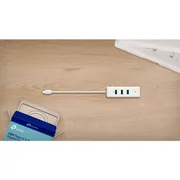 Мережевий адаптер TP-Link UE330С 1xGE, 3xUSB3.0, USB-С - мініатюра 4