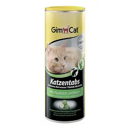 Ласощі для котів GimCat Katzentabs Algobiotin & Biotion для шкіри та шерсті 425 г