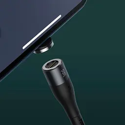 Кабель Baseus Zinc Fabric Magnetic Cable USB to Lightning 2.4A 1m CALXC-KG1 Black-Grey - мініатюра 7