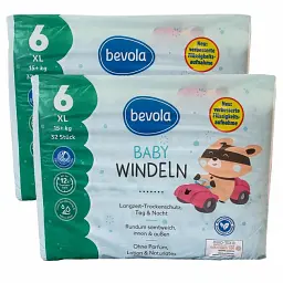 Підгузки Bevola Baby 6 XL (15+ кг), 64 шт