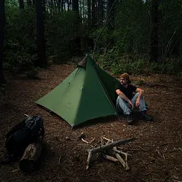 Намет з гострою верхівкою Naturehike Pyramid I (NH17T030-L) темний зелений - мініатюра 4