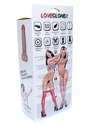 Вібратор B - Series Real AchiIles-Loveclonex 7,5", 21 см (тілесний) - мініатюра 7