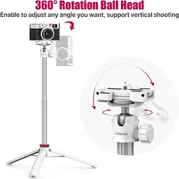 Штатив Ulanzi Vijim Multi-functional Xiaomini Tripod White UV-2503A MT-44 White - мініатюра 5