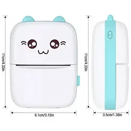Портативний міні принтер Bambi Cat Mini Printer  - мініатюра 4