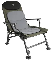 Крісло розкладне Bo-Camp Carp Black/Grey/Green (1204100) (DAS301460)