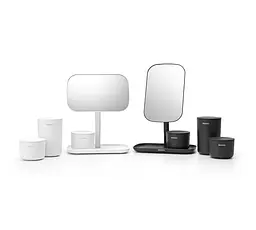 Набір ємностей Brabantia Storage pots для зберігання косметики и аксессуаров, 3 шт., чорний (281303) - мініатюра 3