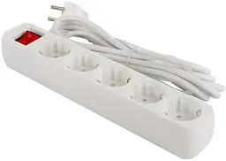 Мережевий фільтр olorWay 5 розетки/3M White (CW-PSEA53W)