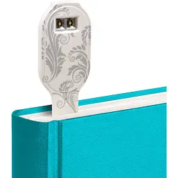 Закладка-ліхтарик Flexilight Rechargeable Класика Білі квіти, 14,7х3,6х1,3 см (FLRWF) - мініатюра 6