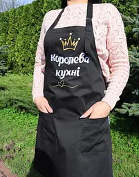 Фартух з написом Королева кухні, промофартухи