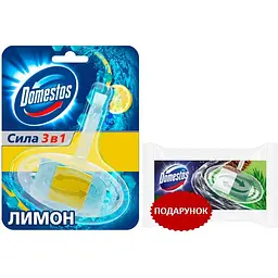 Набір блок для очищення унітаза Domestos лимон та хвоя 2 шт x 35 г - мініатюра 2