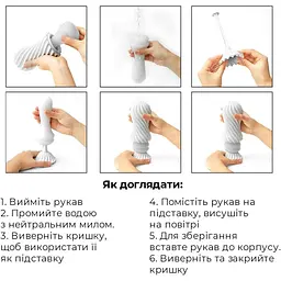 Мастурбатор Tenga Flex Silky White - мініатюра 6