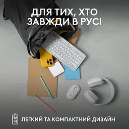 Клавіатура Logitech K380s Pebble Keys (L920-011852) - мініатюра 9