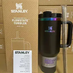 Термокухоль Stanley Quencher H2.0 Tumbler з неіржавкої сталі 1,18 л Black Chrome Collection KT6007826