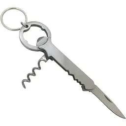 Брелок-ніж-штопор Munkees 3456 SS Corkscrew Сріблястий