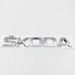 Емблема напис Skoda Хром 22х153 мм на скотчі ЕМ 17903 - мініатюра 4