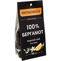 Чай чорний Monomax Original 100% Бергамот 90 г х 2 шт. - мініатюра 3
