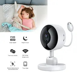Відеоняня WiFi Smart Camera 1080P, бездротова IP-камера з датчиком руху, нічним баченням - мініатюра 2