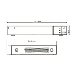 IP-відеореєстратор 8-канальний 8Mp TVT TD-308B1-8P для тепловізійних камер (77-00117) - мініатюра 2