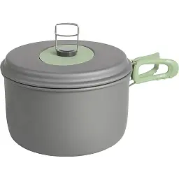 Набір посуду Bo-Camp Explorer XL Hard Anodized Grey/Green 4 предмети (2200249) - мініатюра 3