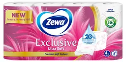 Туалетний папір Zewa Exclusive Ultra Soft чотиришаровий 8 рулонів - мініатюра 2