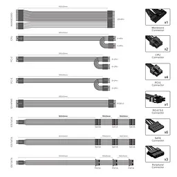 Блок живлення GameMax GX-850 PRO BK [93731] - мініатюра 10