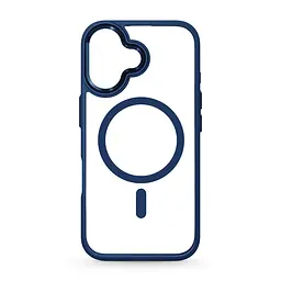 Чехол Apple iPhone 16, Unit MagSafe, синий, прозрачный, магсейф, противоударный, магнитный, панель-накладка с поддержкой MagSafe, с поддержкой беспроводной зарядки, TPU+PC, защита всего корпуса, ударопрочный, ArmorStandart (ARM78704)