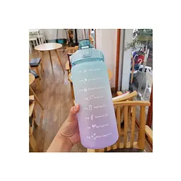 Спортивна пляшка для води BOTTLE gym purple/navy 2 л - мініатюра 3