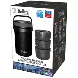 Термос Bollire BR-3507 харчовий 1.5 л чорний (BR-3507) - мініатюра 3