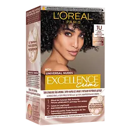 Стійка крем-фарба для волосся L'Oreal Paris Excellence Crème Universal Nudes 1U Універсальний чорний 192 мл
