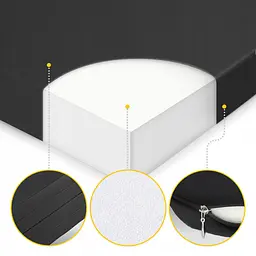 Мат гімнастичний складаний 4FIZJO XL 240 x 120 x 5 см Black (P-5907739319708) - мініатюра 8