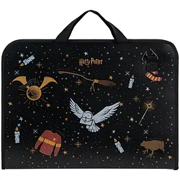 Портфель-папка Kite Harry Potter на молнии 1 отдел A3+ (HP24-411)