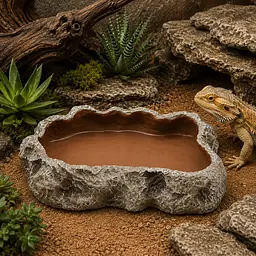 Миска для тераріуму Hobby Cera Dish Granite 4 22x17x4см (37803) поїлка та годівниця під натуральний камінь - мініатюра 4
