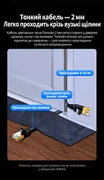 Плоский мережевий кабель UGREEN NW106 2 м патч-корд Ethernet RJ45 штекер на RJ45 штекер Cat 7 до 10 Гбіт/с екранований U/FTP жили з чистої міді 600 МГц чорний (11261) - мініатюра 2