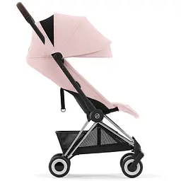 Коляска Cybex Coya Chrome Dark Brown Peach Pink  (522004415) - мініатюра 3