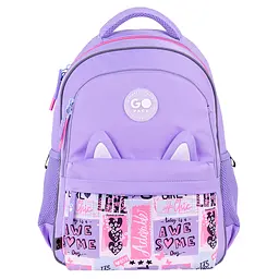 Рюкзак GoPack Education 182M Cute Ears Бузковий (GO26-182M-4) - мініатюра 3