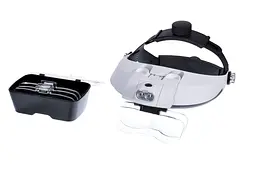 Лупа бінокулярна з Led підсвічуванням 1X 3.5 X збільшення Magnifier 81001-H - мініатюра 4