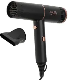 Фен Adler AD-2278, Black, 1400W, 2 швидкості, 2 режими, іонізація, концентратор захист від перегріву - мініатюра 6
