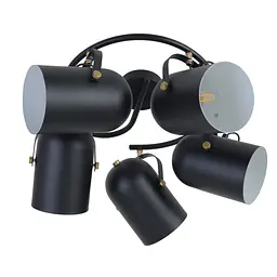 Світильник Brille стельовий спот поворотний HTL-209/5G E27 BK
